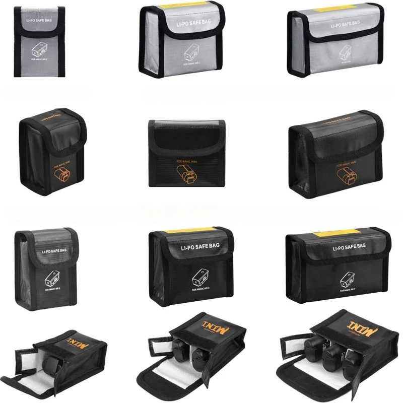 Drone Battery Bag - แบบพกพา Fireproof ป้องกันการระเบิด Lipo กระเป๋าความปลอดภัยทนไฟสำหรับชาร์จกระเป๋า