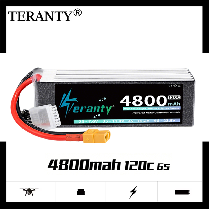 Drone Battery Plate - TERANTY 6S 4800mAh แบตเตอรี่ลิโป้ 22.8V 120C/240C