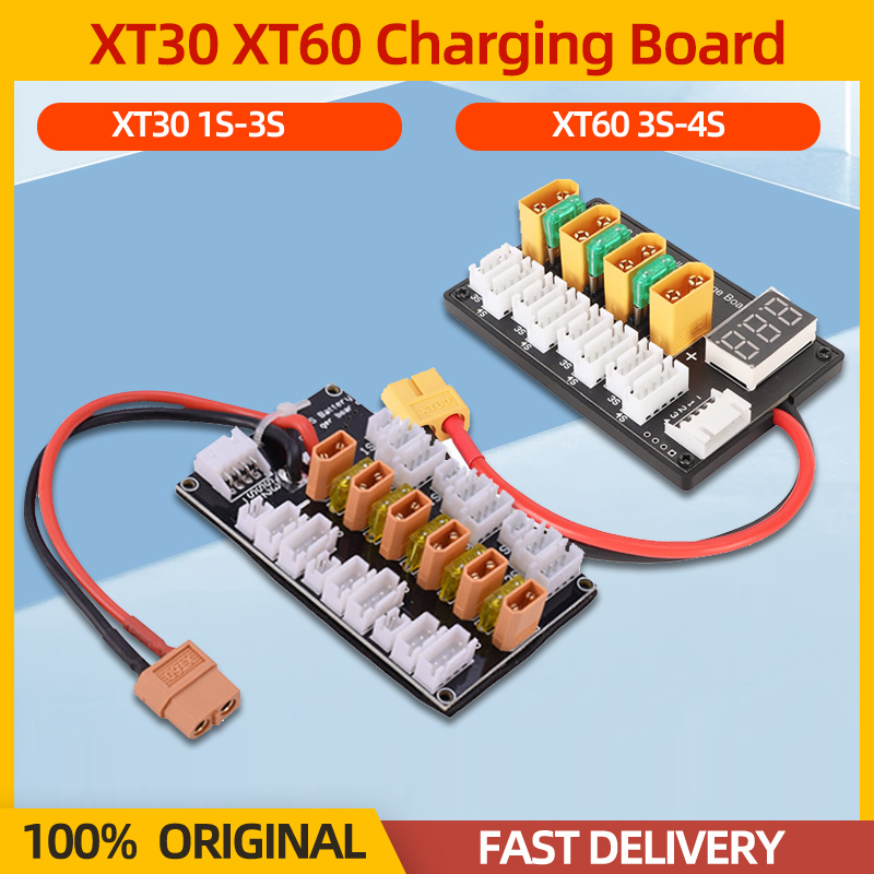 Drone Battery Parallel Board - แผงชาร์จแบตเตอรี่แบบขนาน XT30 XT60 Lipo 1-3S/3-4S สำหรับ