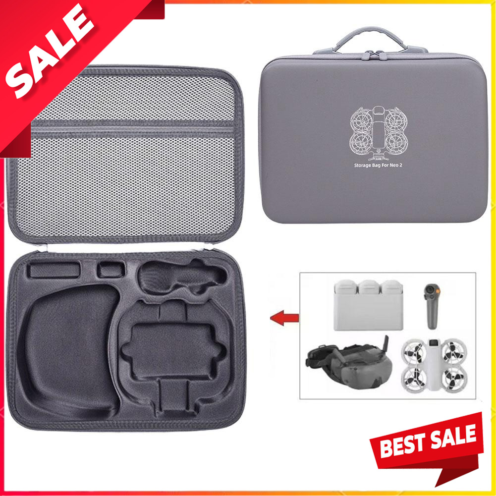 Drone Battery Bag - กระเป๋าสะพายแบบพกพาสำหรับโดรน DJI Neo2 กล่องใส่สำหรับชุดเซ็นเซอร์ตรวจจับการเคลื่อนไหว DJI Neo2