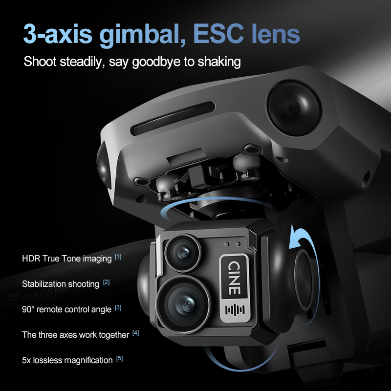 โดรนควอดคอปเตอร์ 8K 3 แกนกันสั - Drone Battery Case บทวิจารณ์และราคา