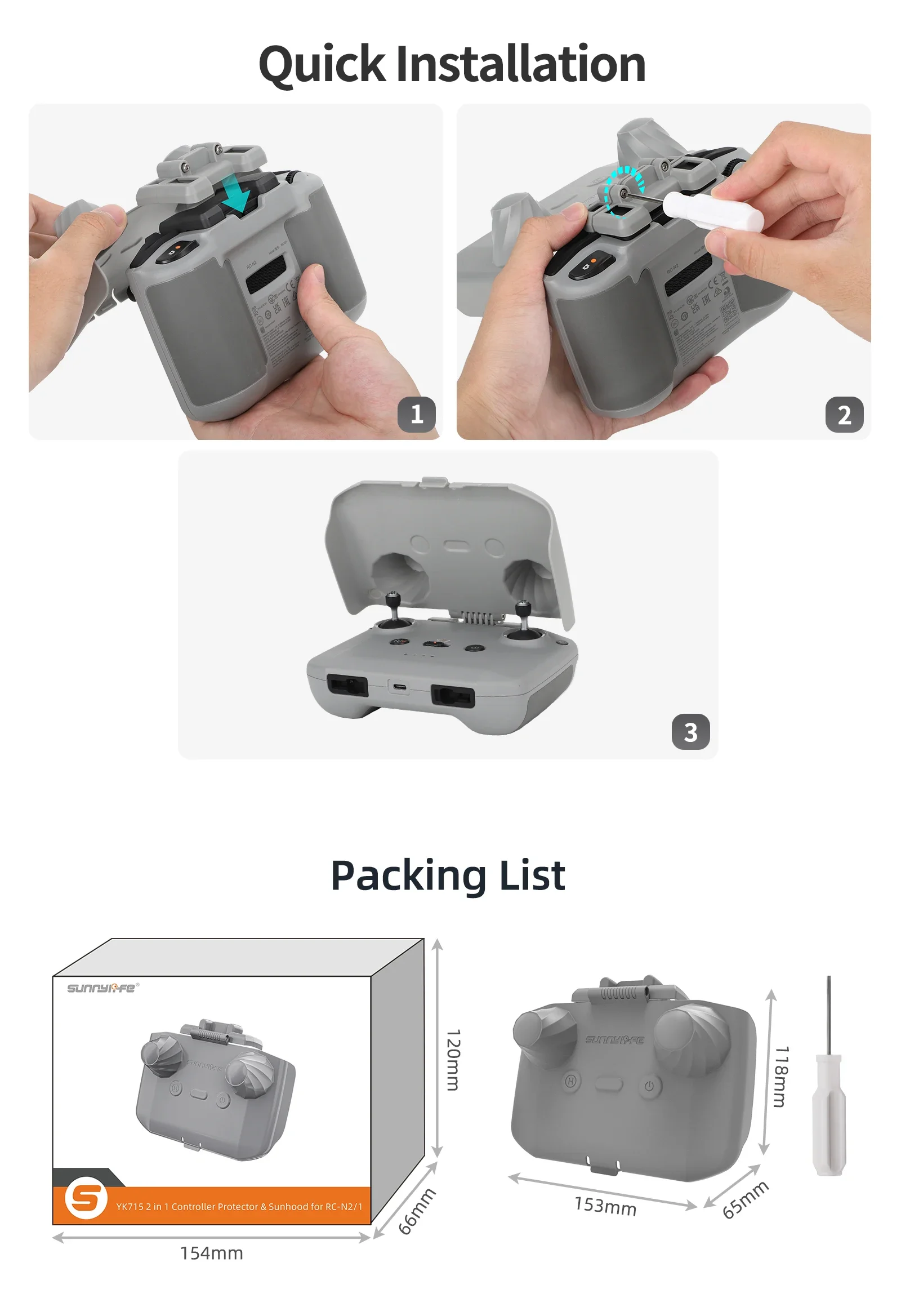 ฝาครอบป้องกันคอนโทรลเลอร์ 2 in - Dji Drone Mini 4 Pro บทวิจารณ์และราคา