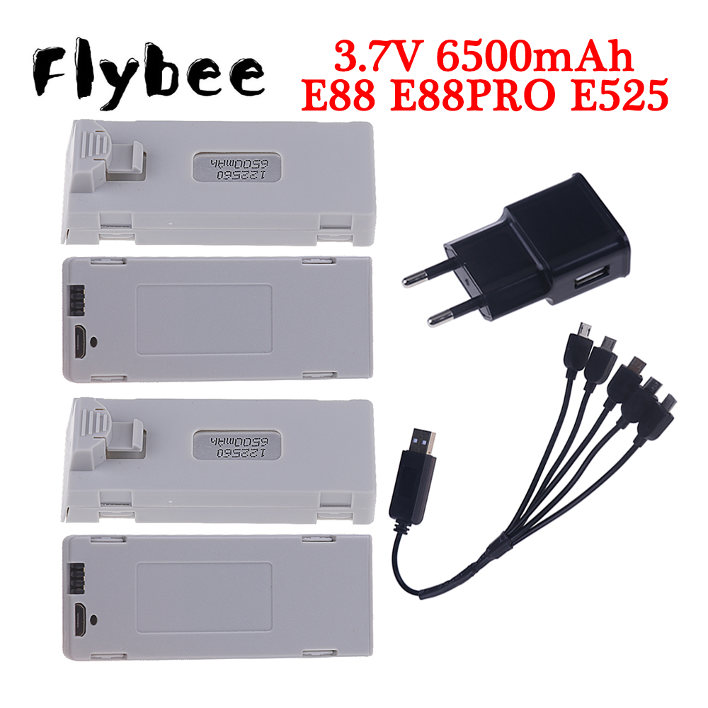 แบตเตอรี่ E88เดิม3.7V 6500mAh  - Drone Battery Lipo บทวิจารณ์และราคา