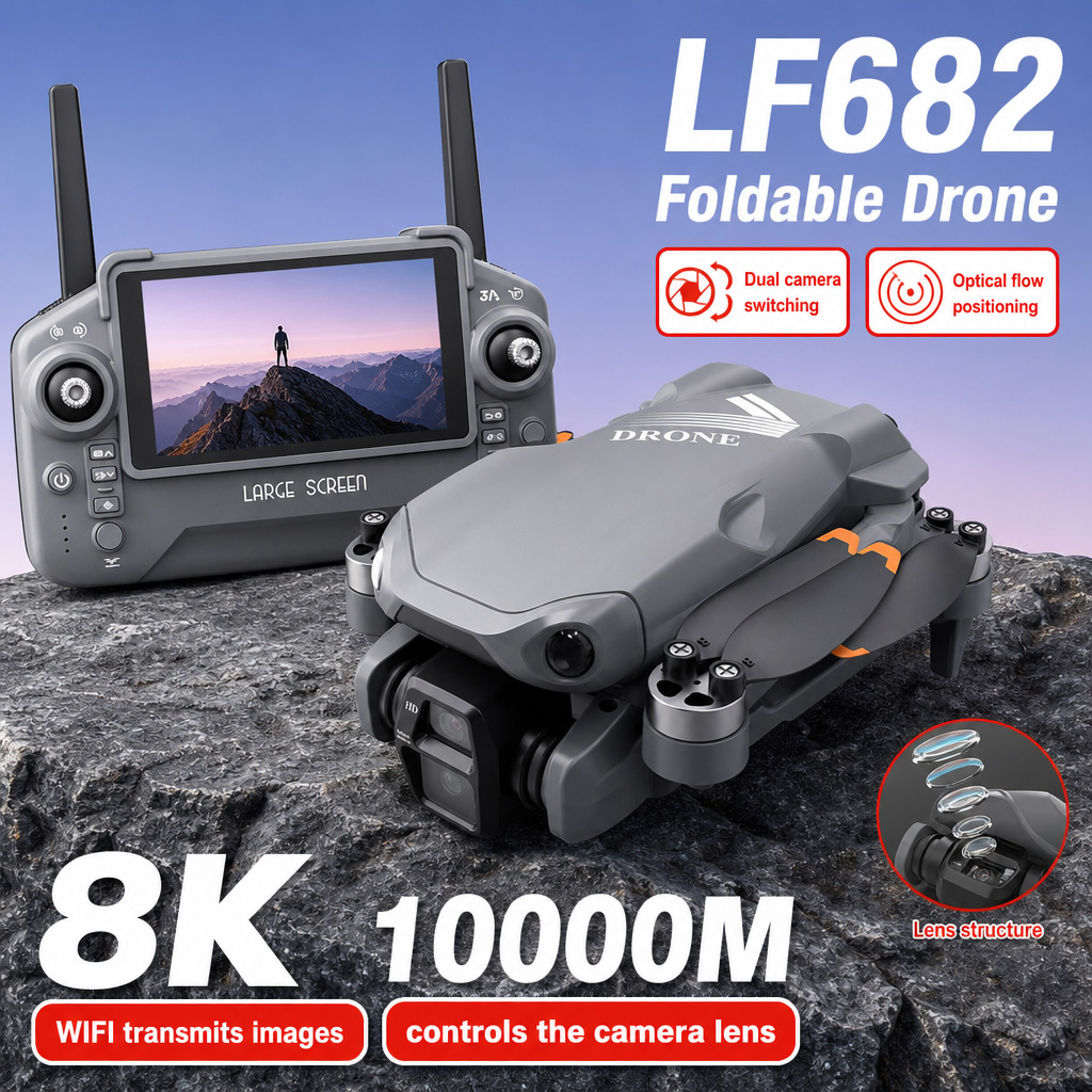 โดรนถ่ายภาพทางอากาศ LF682 8K H - Drone Battery Case บทวิจารณ์และราคา