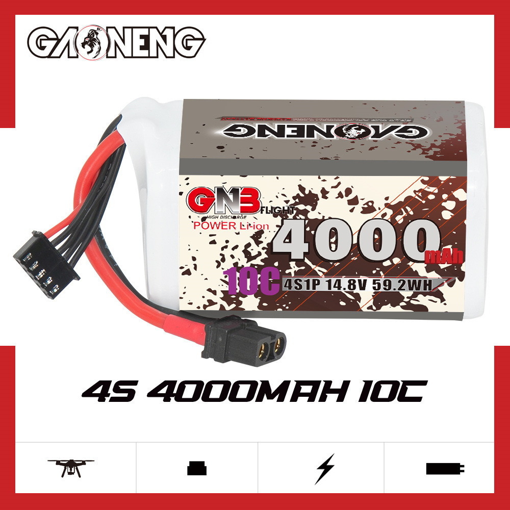 GNB 4000mAh 4S 14.8V 10C 20C พ - Drone Battery Plate บทวิจารณ์และราคา