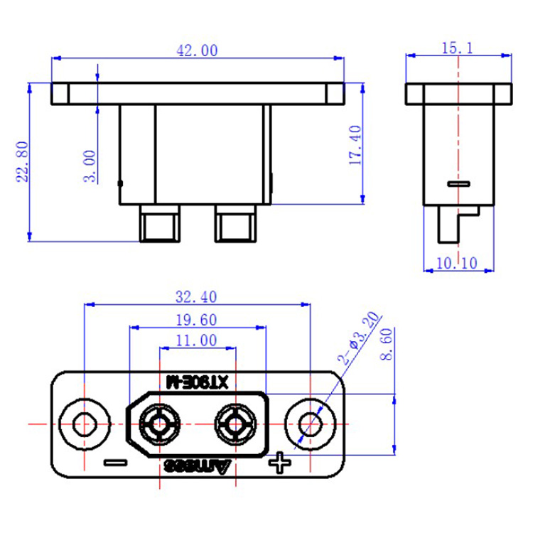 ขั้วต่อแบตเตอรี่แบบติดตั้งบนแผ - Drone Battery Connector บทวิจารณ์และราคา
