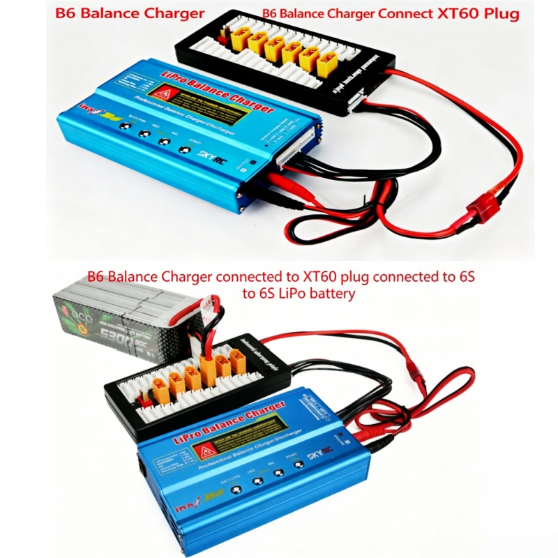 บอร์ดชาร์จแบบขนาน 6 in 1 XT60  - Drone Battery Parallel Board บทวิจารณ์และราคา