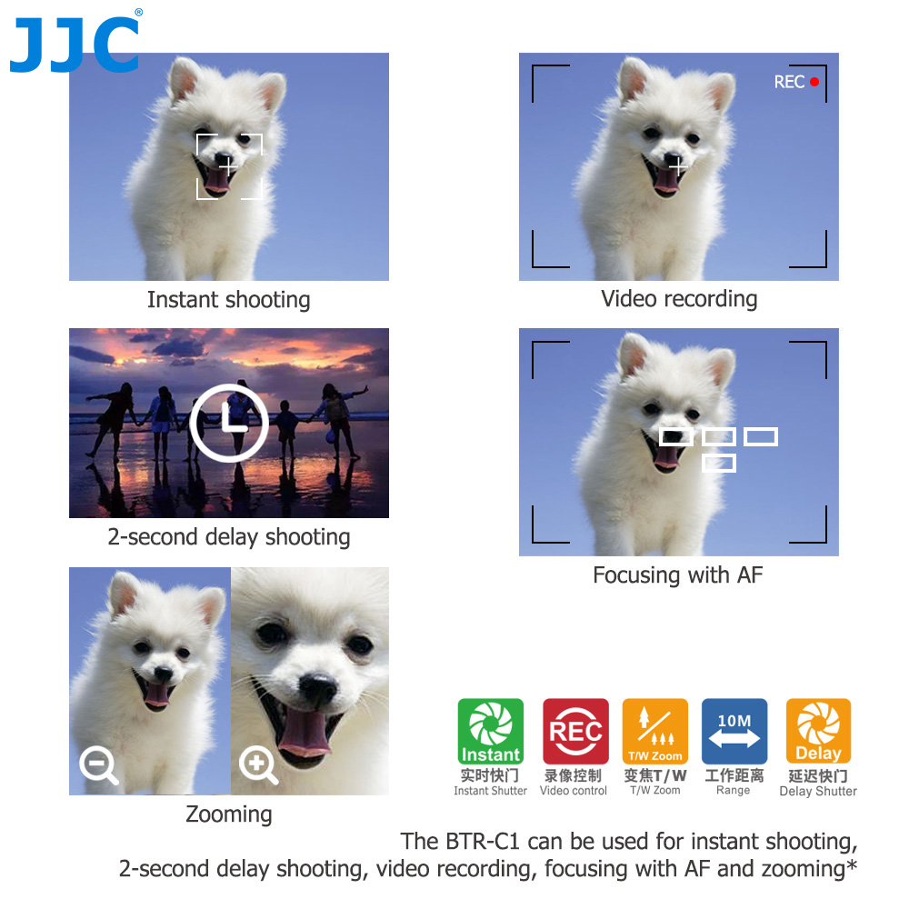 JJC BR-E1 รีโมทคอนโทรลบลูทูธสำ - Canon Camera Eos R8 บทวิจารณ์และราคา