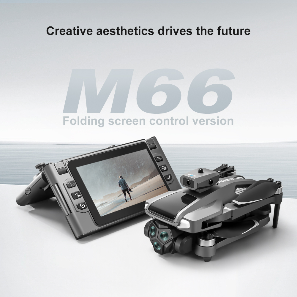 โดรนพับได้ M66 RC พร้อมหน้าจอพ - Drone Battery Case บทวิจารณ์และราคา